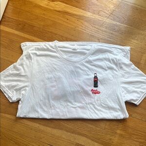 Coca Cola White Tee with Red and Black Design